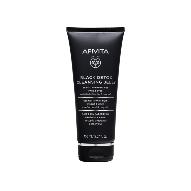 Apivita Black Detox Cleansing Face y Eyes Gel x 150ml