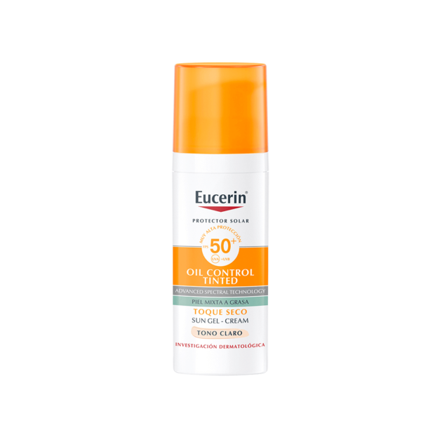 Eucerin Solar Oil Control Toque Seco SPF50 Tono Claro