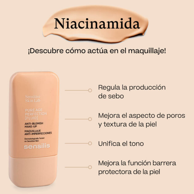 Sensilis Pure Age Perfection Beige - Maquillaje Anti-imperfecciones x 30 ml - Imagen 2