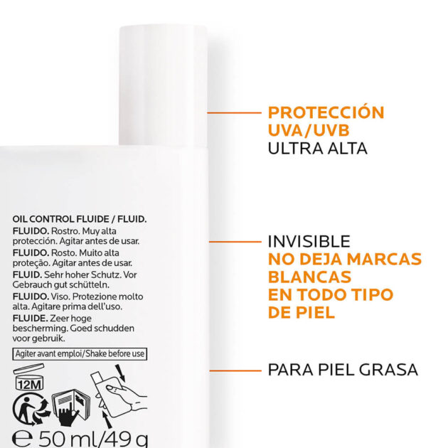 Anthelios UVMune 400 Oil Control Fluido SPF50+ 50ml - Imagen 3