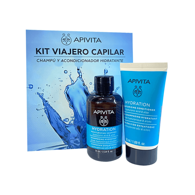 Kit Apivita Champu 75 Ml + Acondicionador Hidratante 50 Ml